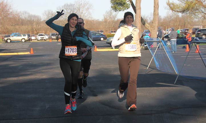 Emily running in the Marine Corps Marathon