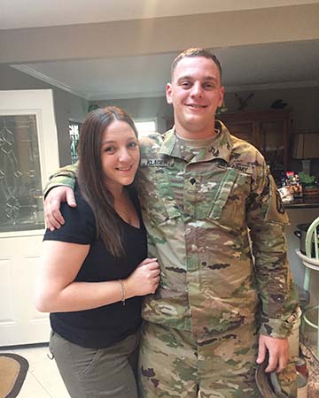 Amanda with her brother, Army Spc. Adam Klager