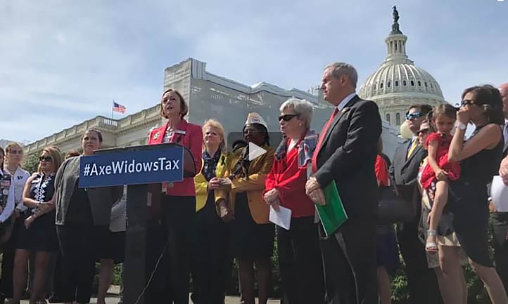 Candace Wheeler speaking in front of Podium at Capitol Hill