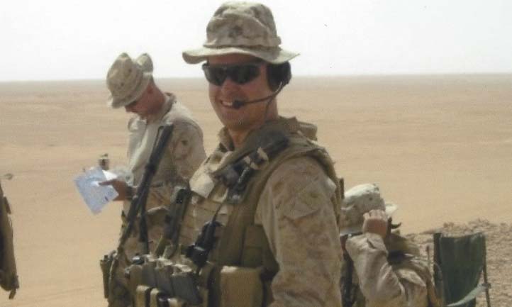 Sam on deployment in Iraq, 2009