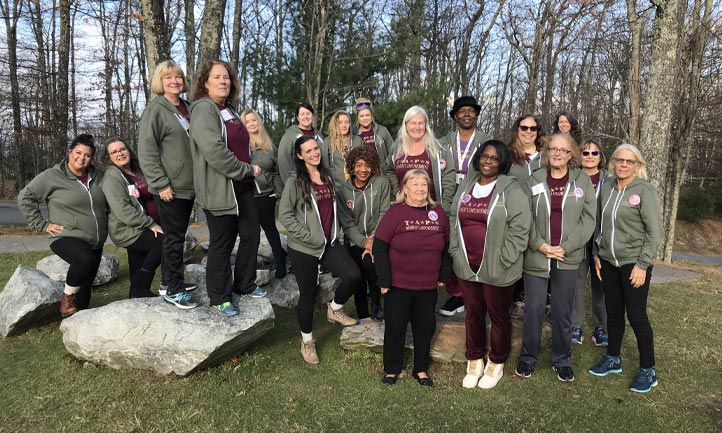 survivors at women's empowerment retreat