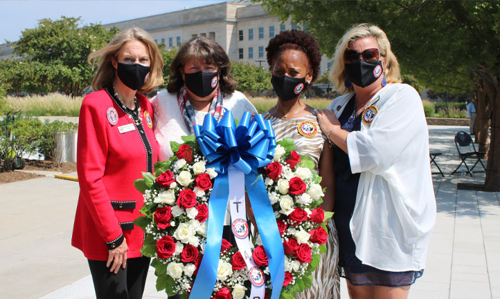 Bonnie Carroll and survivors at special Pentagon observance 