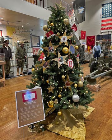 Christmas Tree at Brevard Veterans Memorial Center Museum