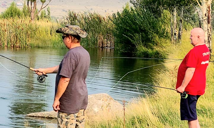 TAPS July Newsletter 2022, Survivors fishing