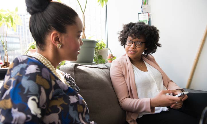 women in conversation