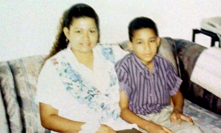 Ideliz and Andre together as young children