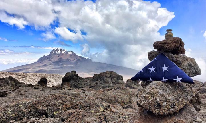 TAPS September Newsletter 2022, Folded Flag, Mount Kilimanjaro