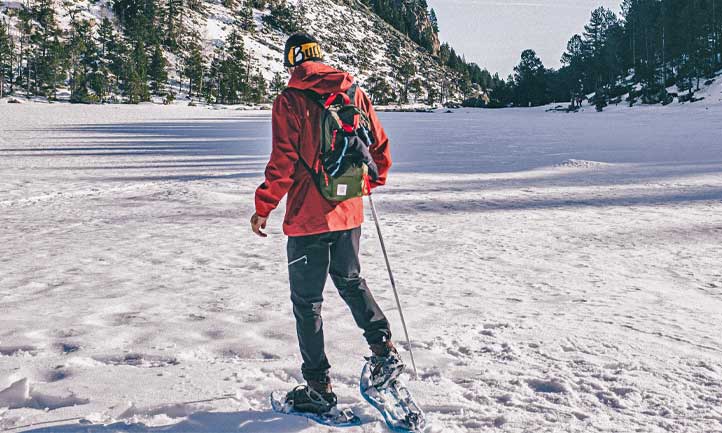 snow shoeing