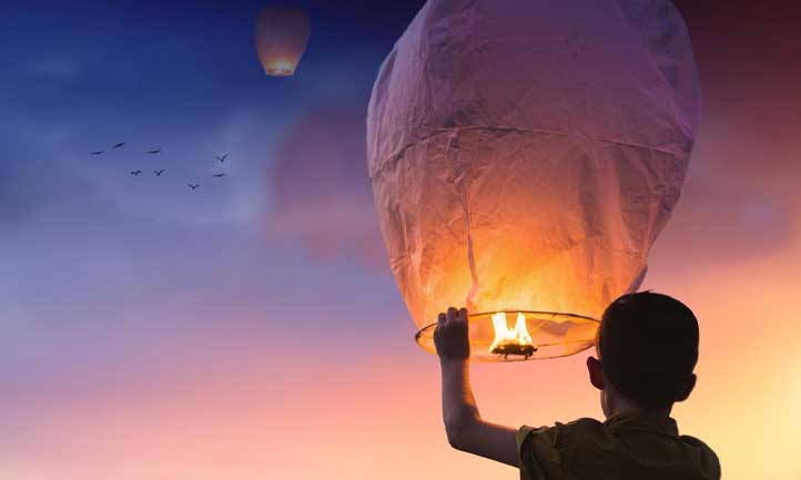 TAPS January Newsletter 2023, letting go lit lanterns for new years