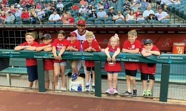 TAPS Families at Arizona Diamondbacks game 