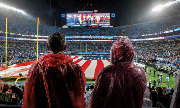 Atlanta Falcons game versus the Carolina Panthers