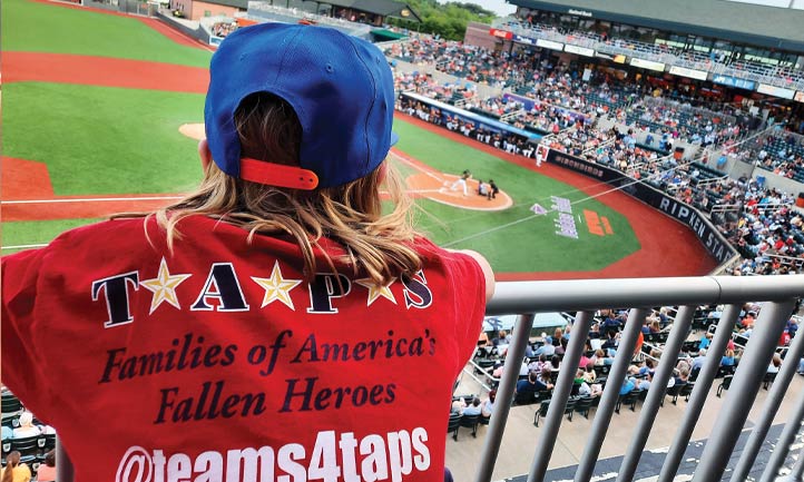 A young TAPS survivor watches as the Aberdeen Ironbirds 