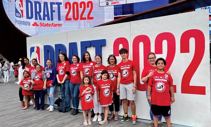 National Basketball Association welcomed TAPS families for the 2022 draft 
