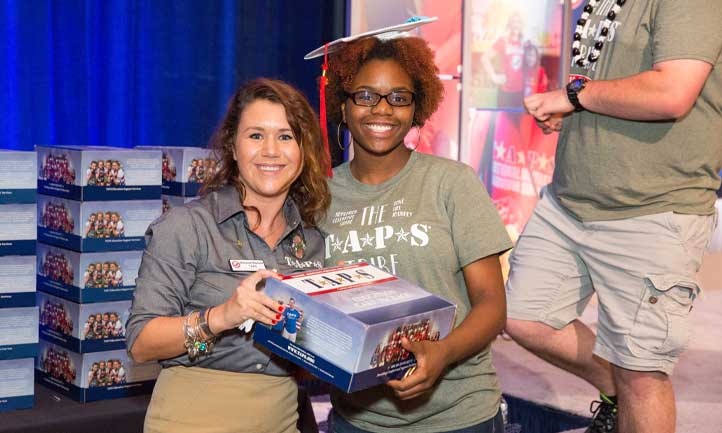 Ashlynne at TAPS Good Grief Camp Graduation