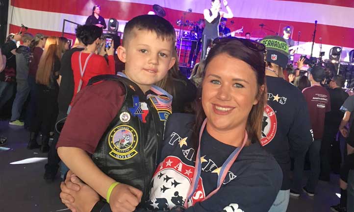 Ashlynne Haycock-Lohmann at TAPS Good Grief Camp