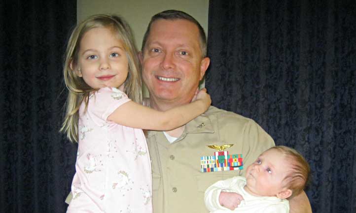 Dave with daughters 