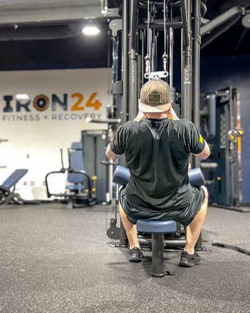 Brandon Training at gym