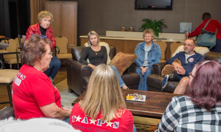 Survivors chat at TAPS seminar