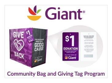 Giant Food Community Bag Giving Tag Program